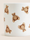 Spencer Bear ceramic mug with repeat pattern 390ml (British brand)