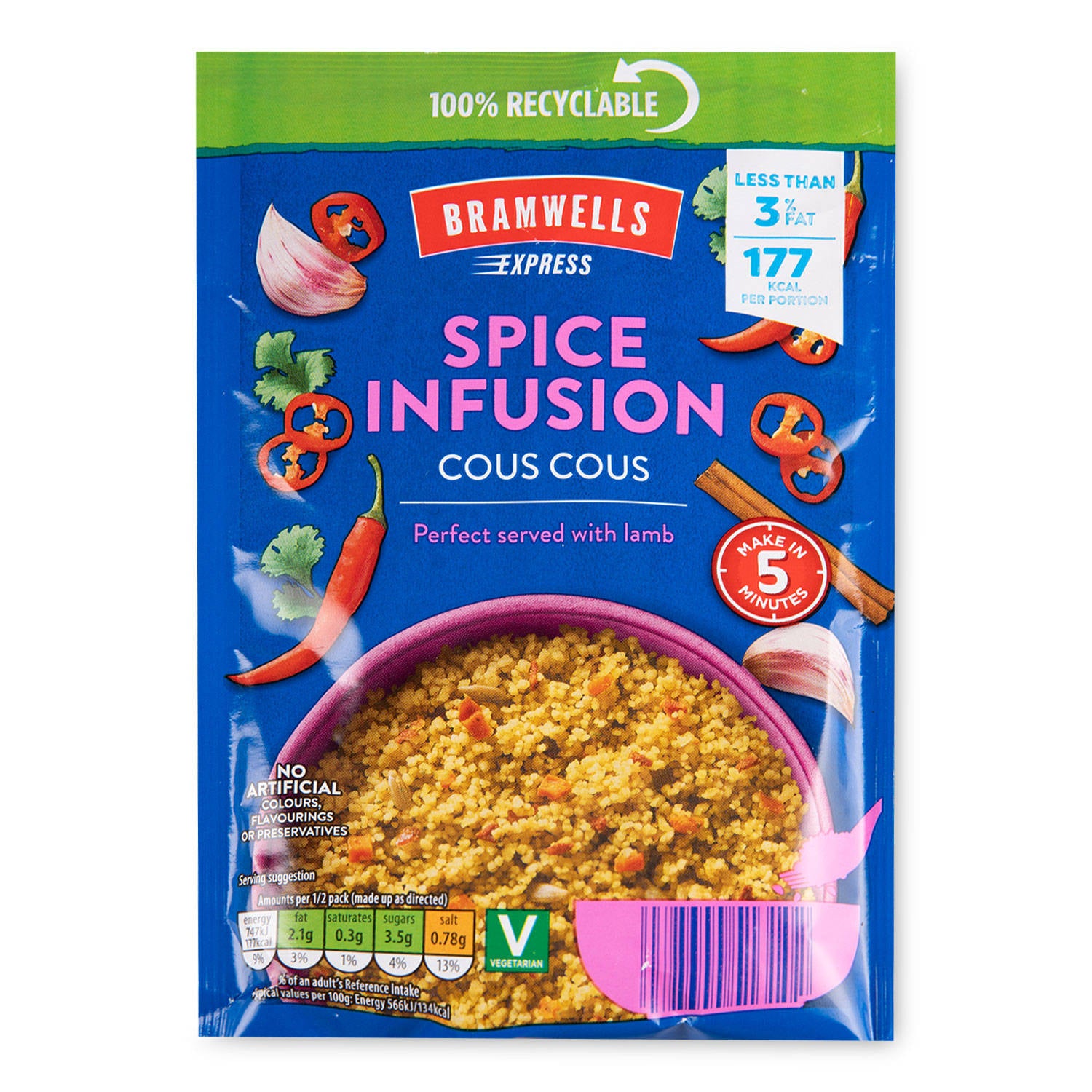 Cous cous spice infusion, imported from the UK