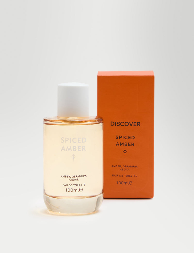 Discover Spiced Amber eau de toilette 100ml - British product