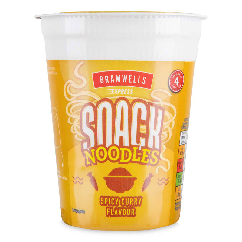 Spicy Curry Flavour Snack Noodles Pot, imported from the UK