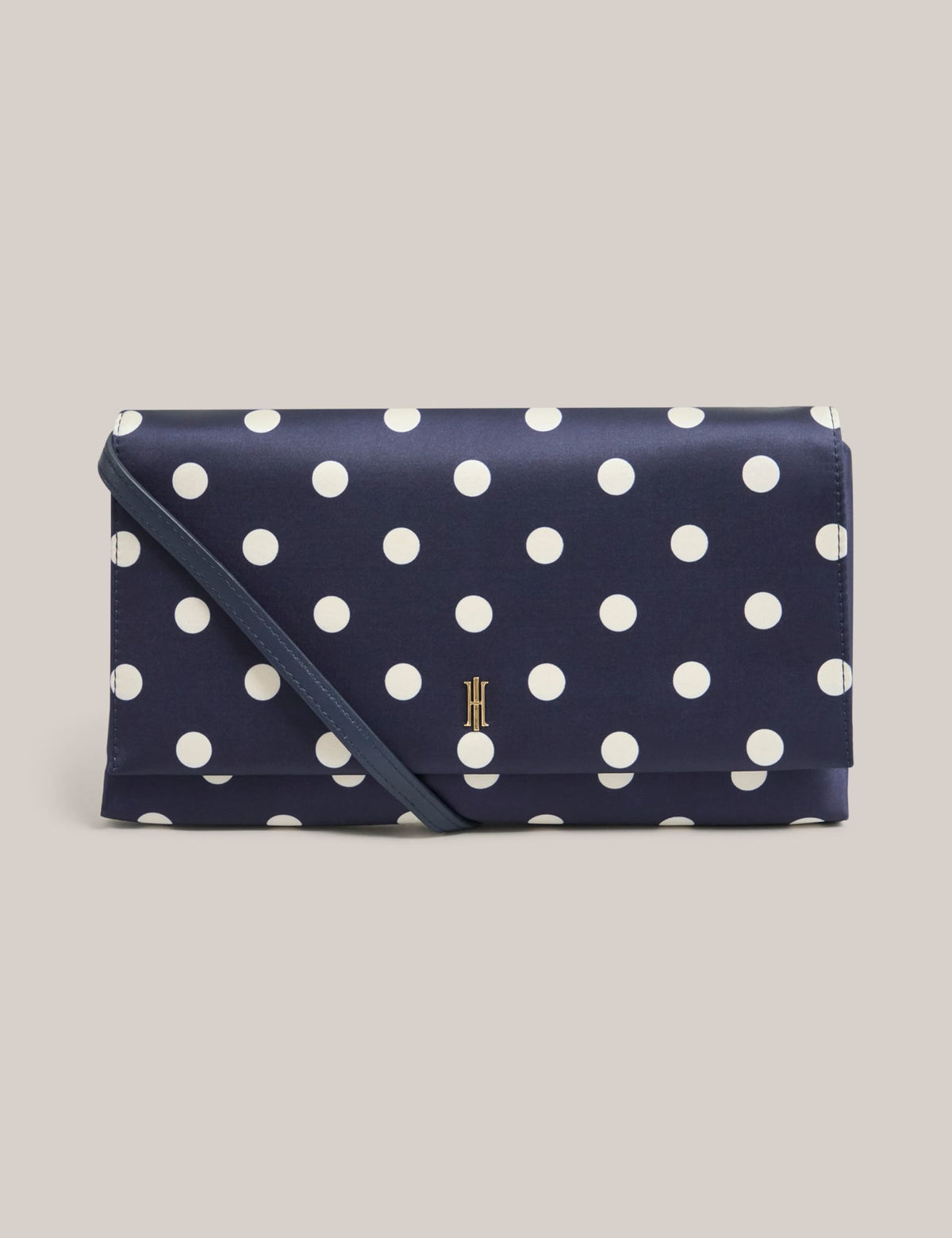 Hobbs spot print clutch bag, imported from the UK