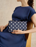 Hobbs spot print clutch bag, imported from the UK