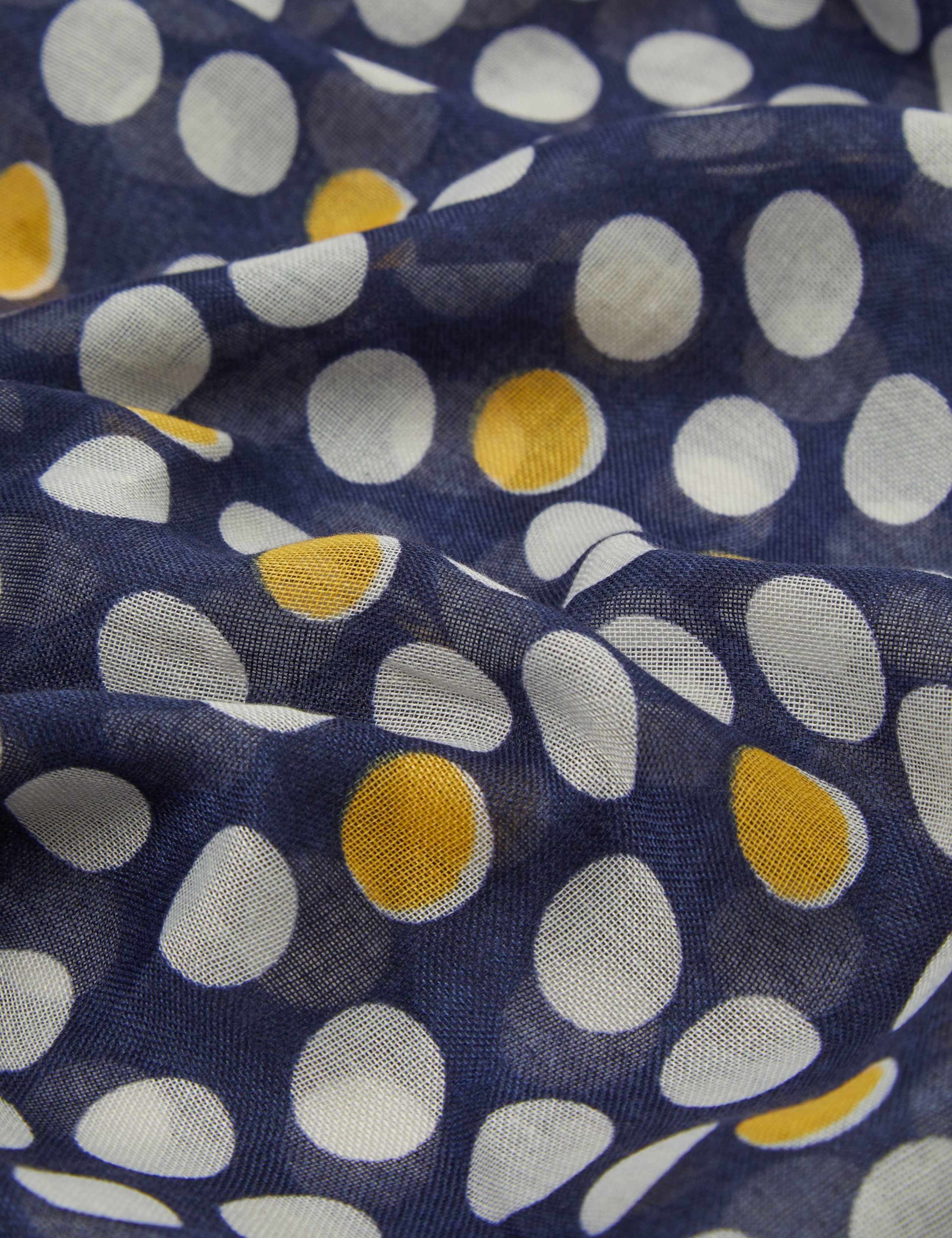Accessorize spot print scarf polyester, imported from the UK