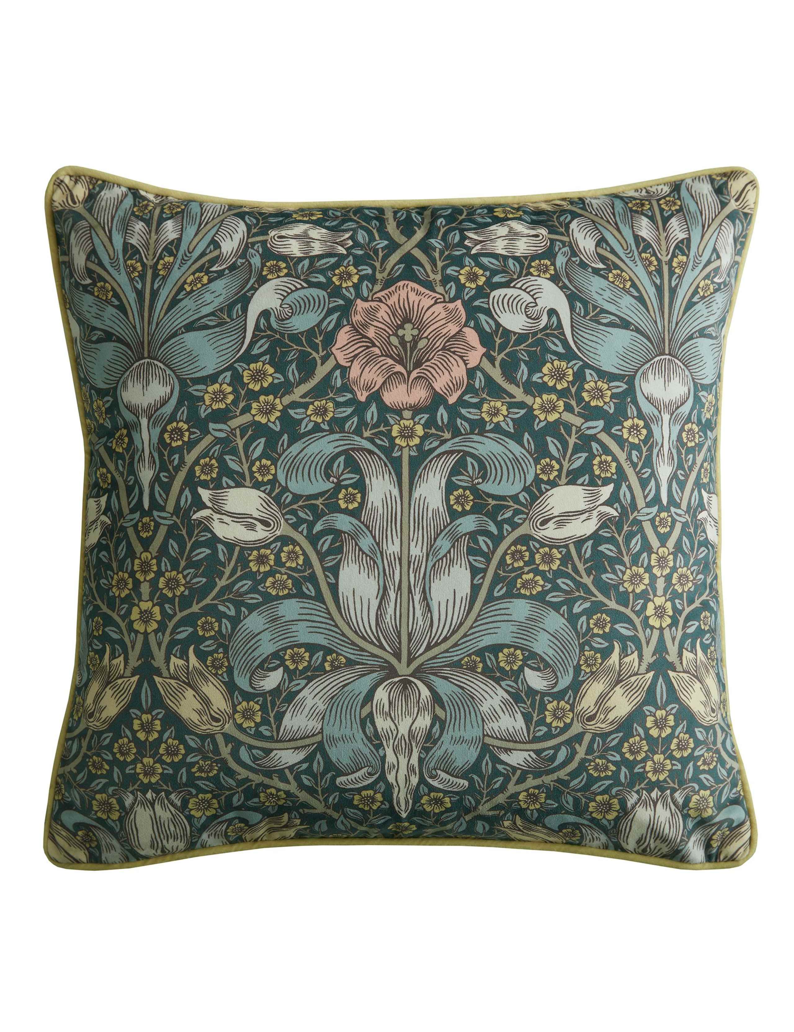 William Morris Spring Thicket Velvet cushion 45x45cm, imported from the UK
