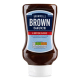 Squeezy Brown Sauce condiment in a squeezy bottle, UK version