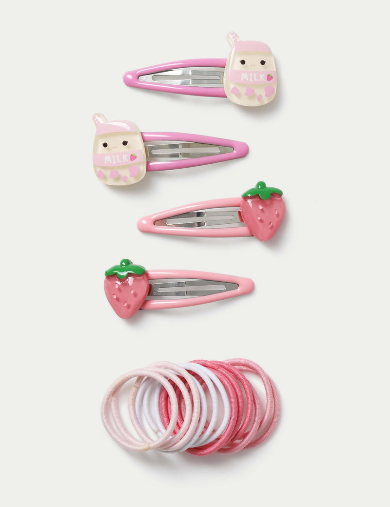 Squishmallows Strawberry Milkshake hair accessory, imported from the UK