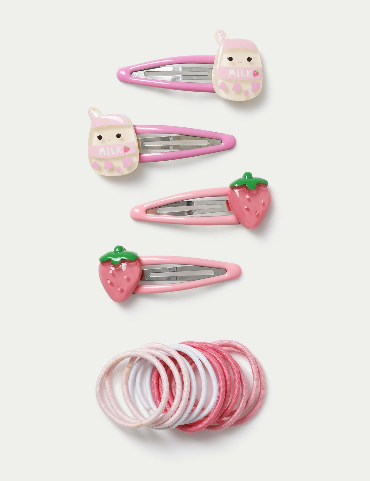 Squishmallows Strawberry Milkshake hair accessory, imported from the UK