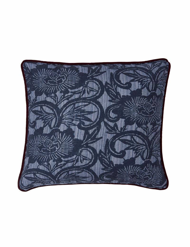 Bedeck of Belfast Stafford cushion floral woven design 50cm (British brand)