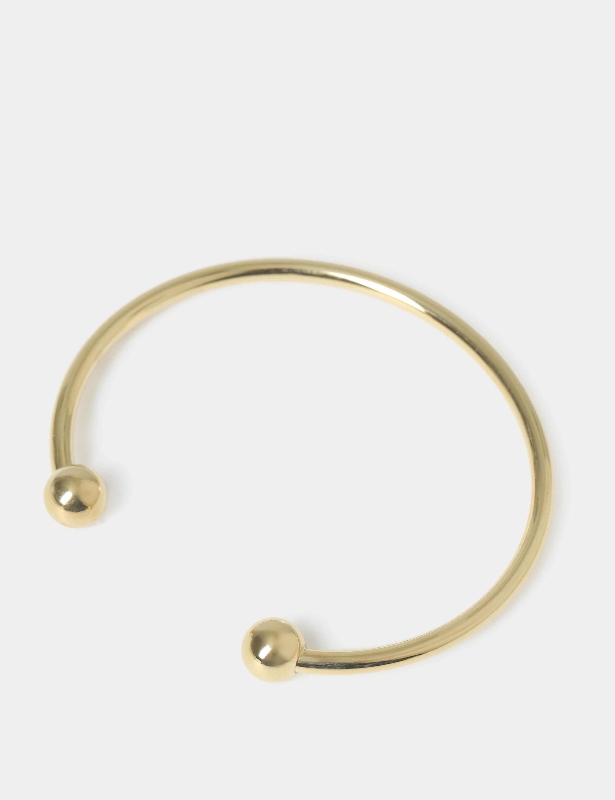 Stainless steel ball cuff bracelet - British product
