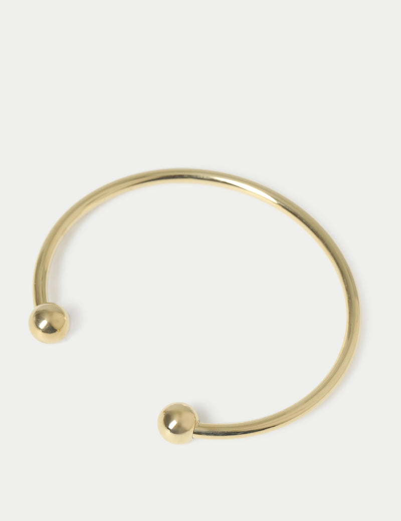 Stainless steel ball cuff bracelet - British product