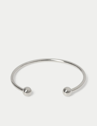 M&S Stainless Ball Cuff Bracelet- Buy online at McGrocer