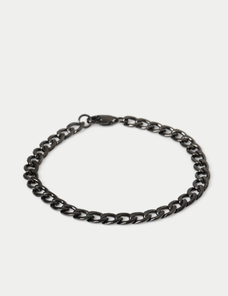 Stainless steel curb chain bracelet, imported from the UK