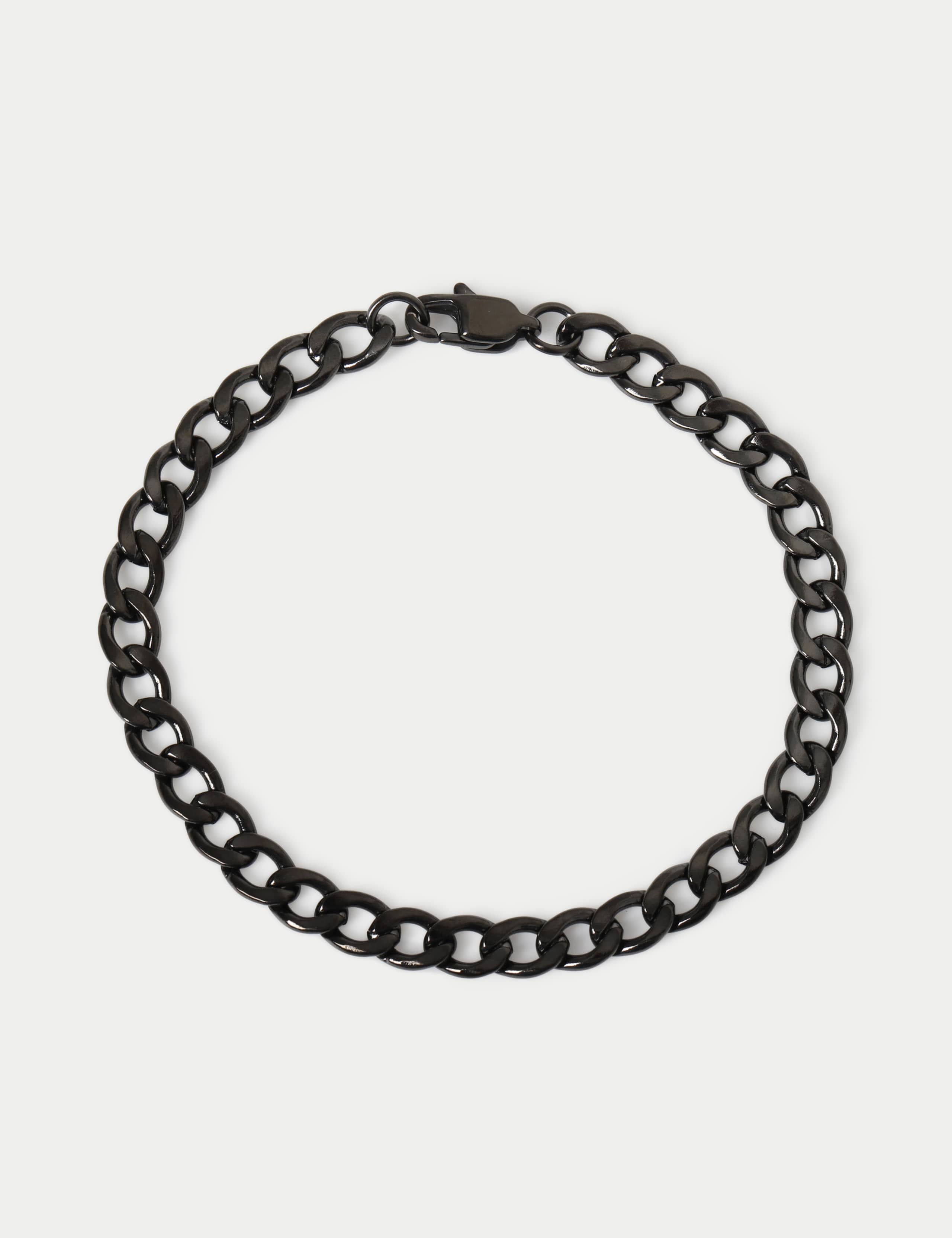 Stainless steel curb chain bracelet, imported from the UK
