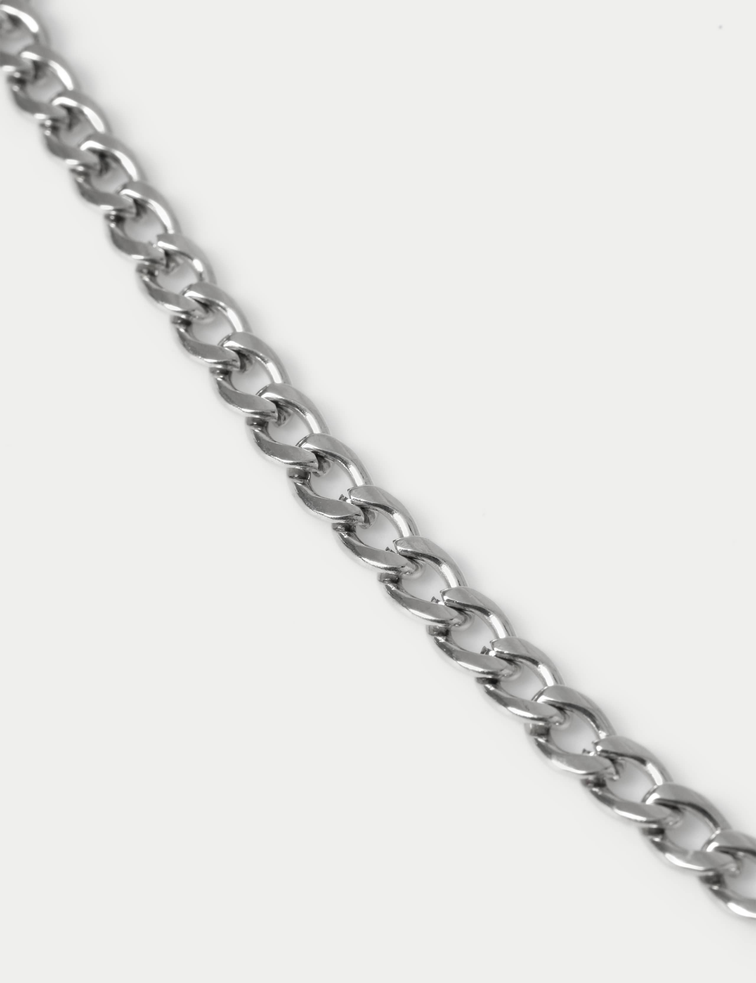 Stainless steel curb chain necklace jewelry (British brand)