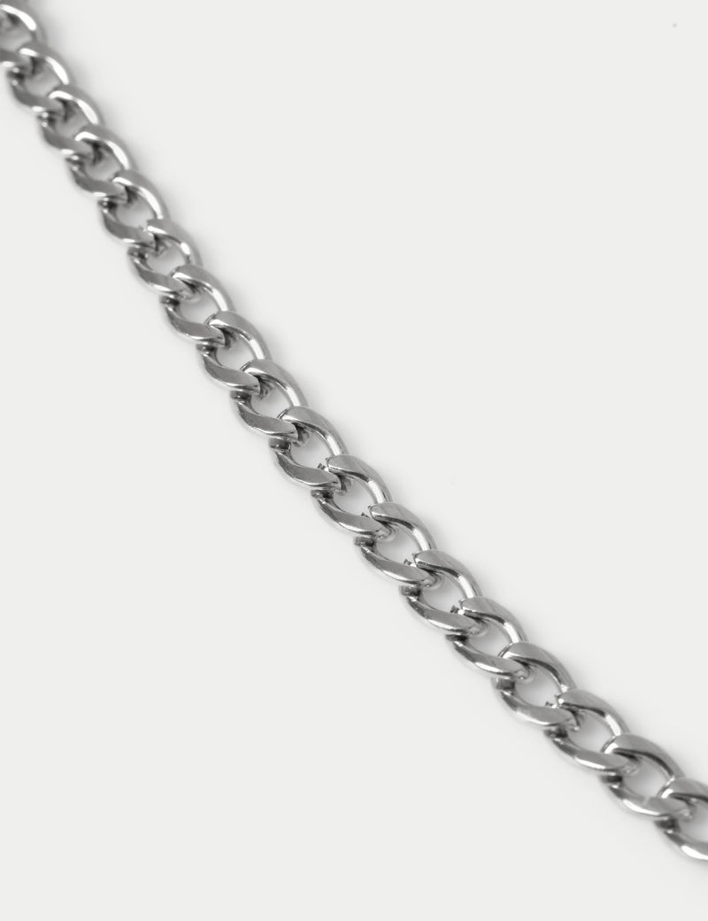 Stainless steel curb chain necklace jewelry (British brand)
