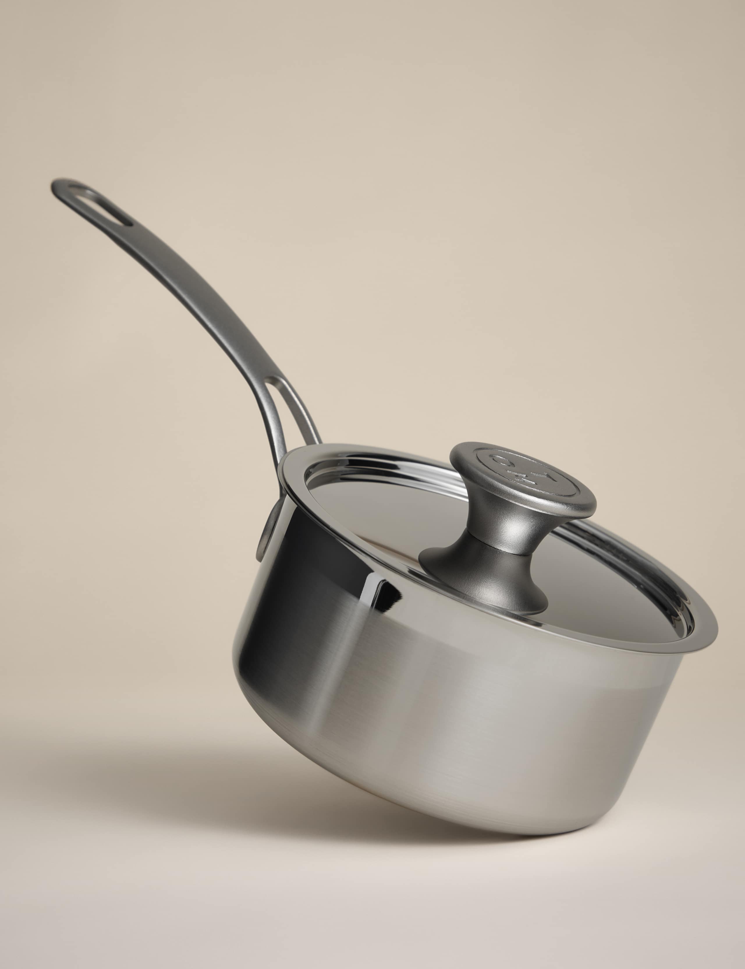 M&S X Tom Kerridge stainless steel 14cm saucepan (British brand)