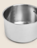 Stainless steel 18cm medium saucepan (British brand)