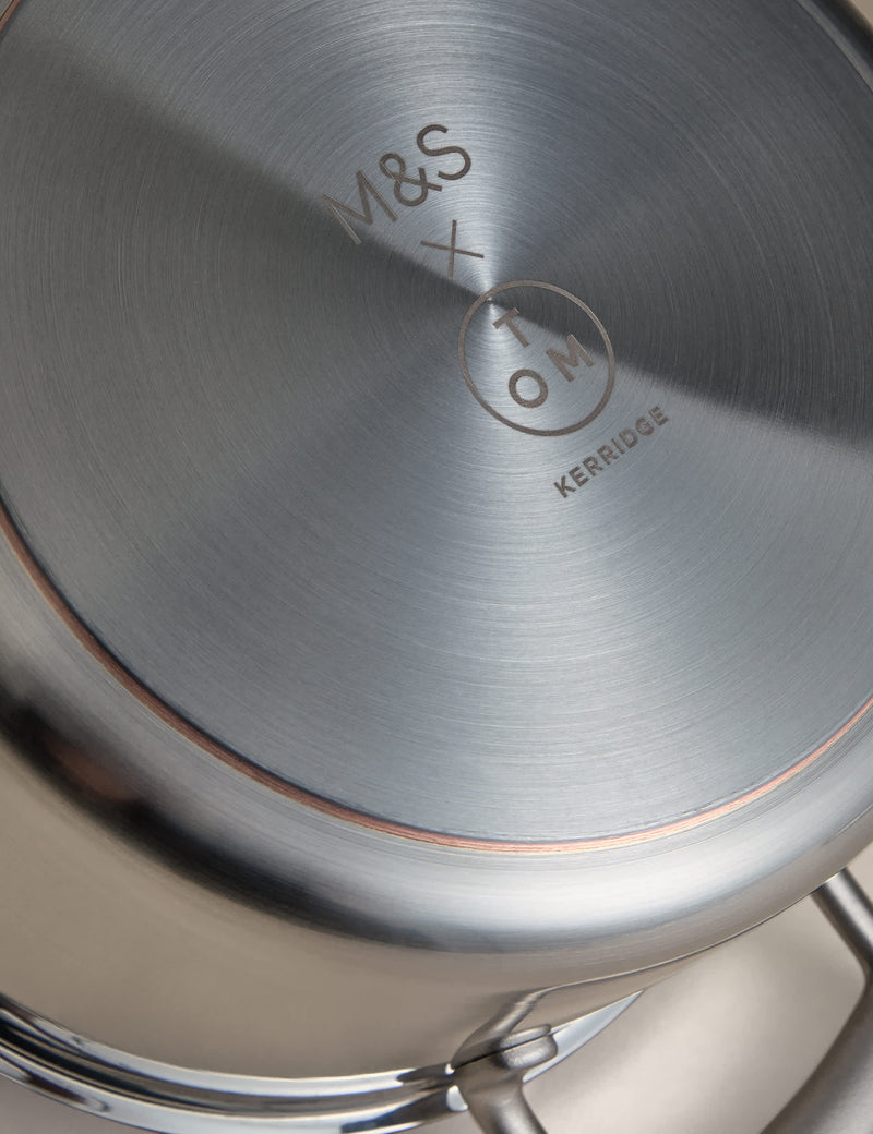 M&S Tom Kerridge stainless steel 20cm saucepan, imported from the UK