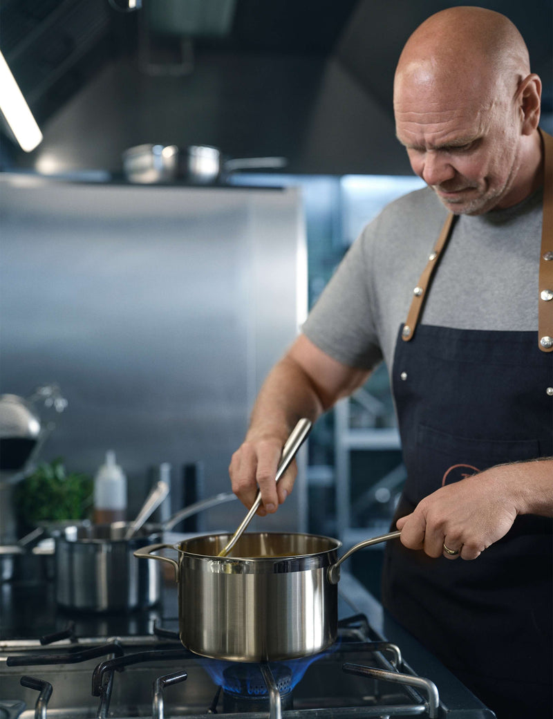 M&S Tom Kerridge stainless steel 20cm saucepan, imported from the UK