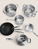 Stainless Steel Frying Pan Medium 24cm (British brand)