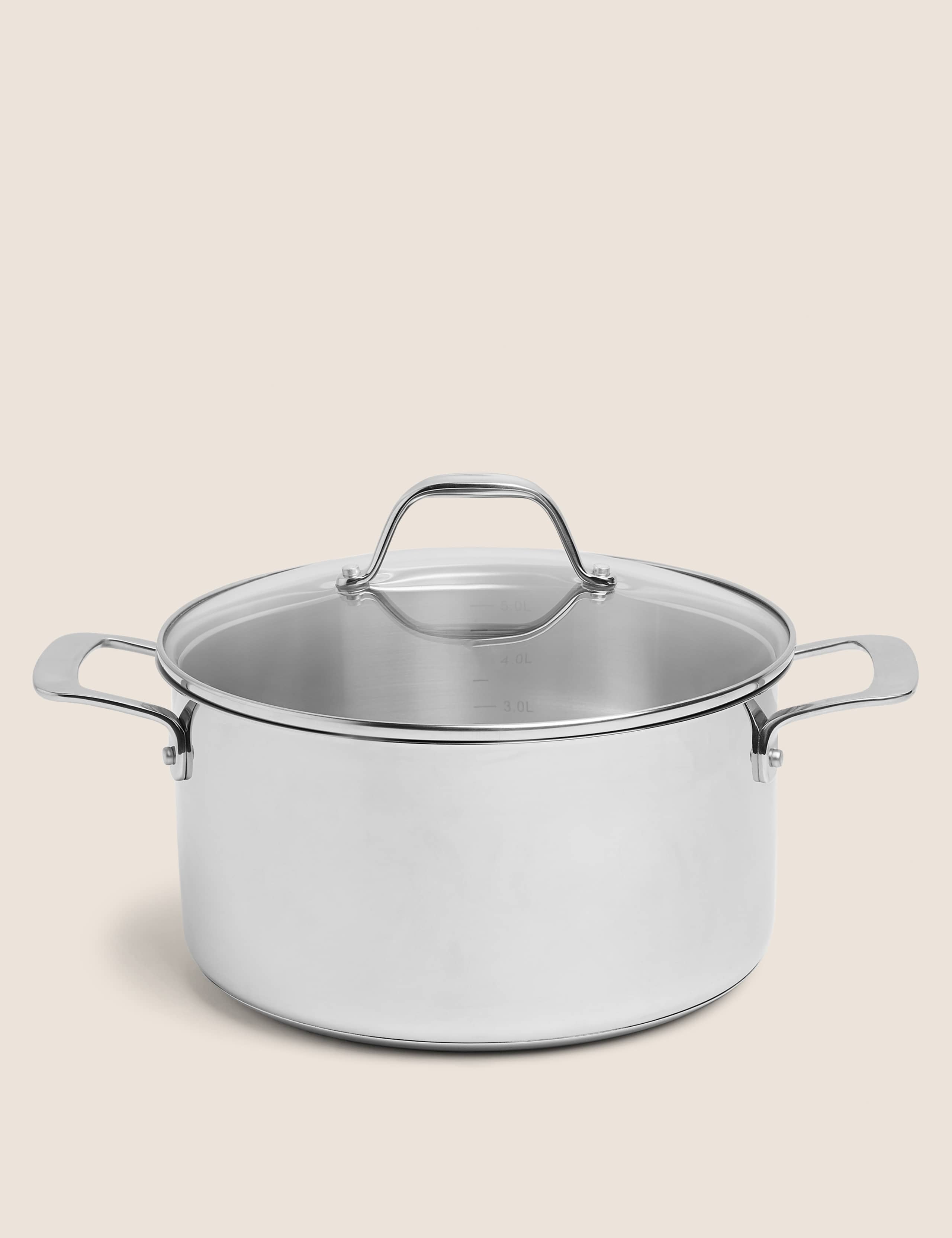 Stainless steel 24cm stock pot, imported from the UK