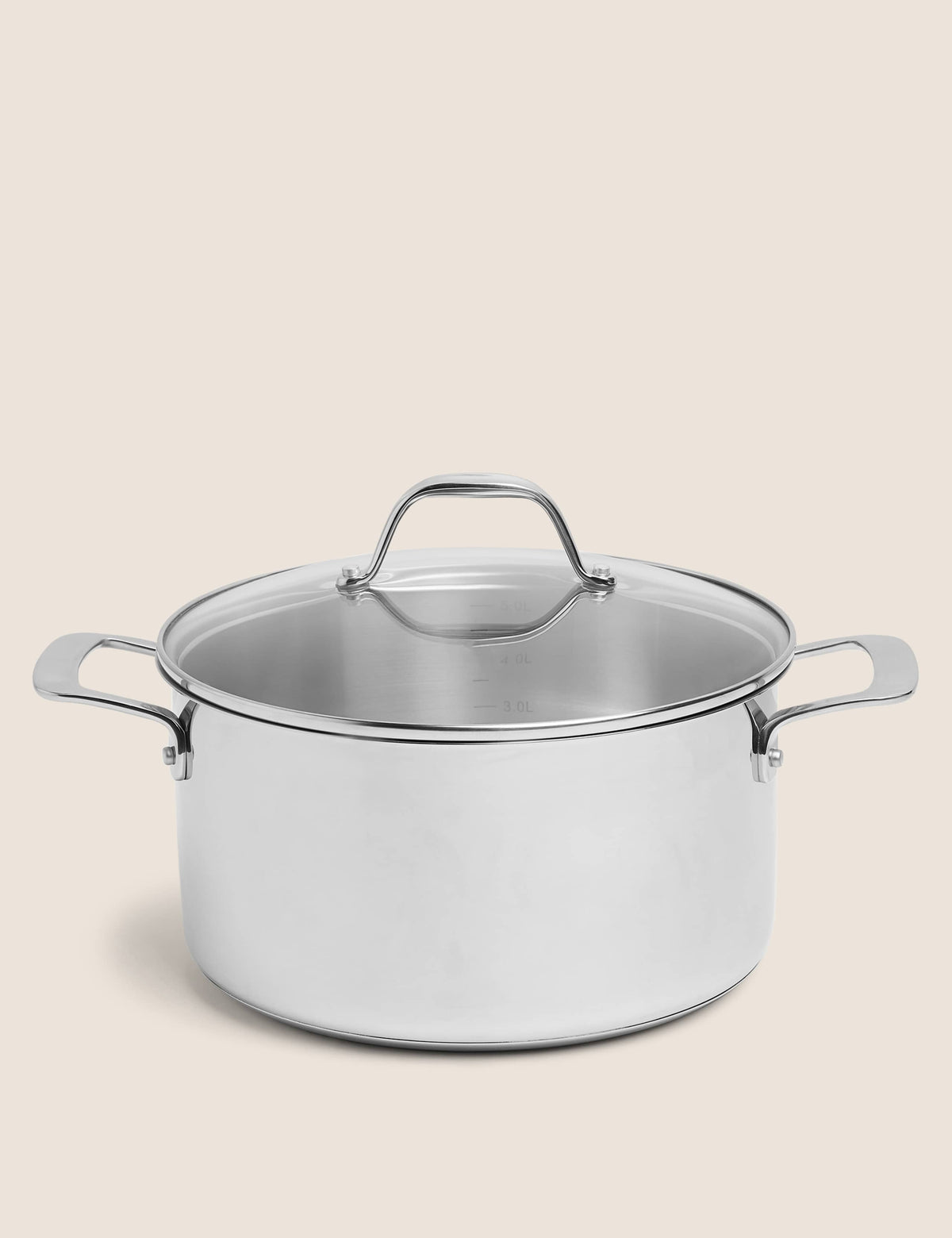 Stainless steel 24cm stock pot, imported from the UK