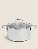 Stainless steel 24cm stock pot, imported from the UK