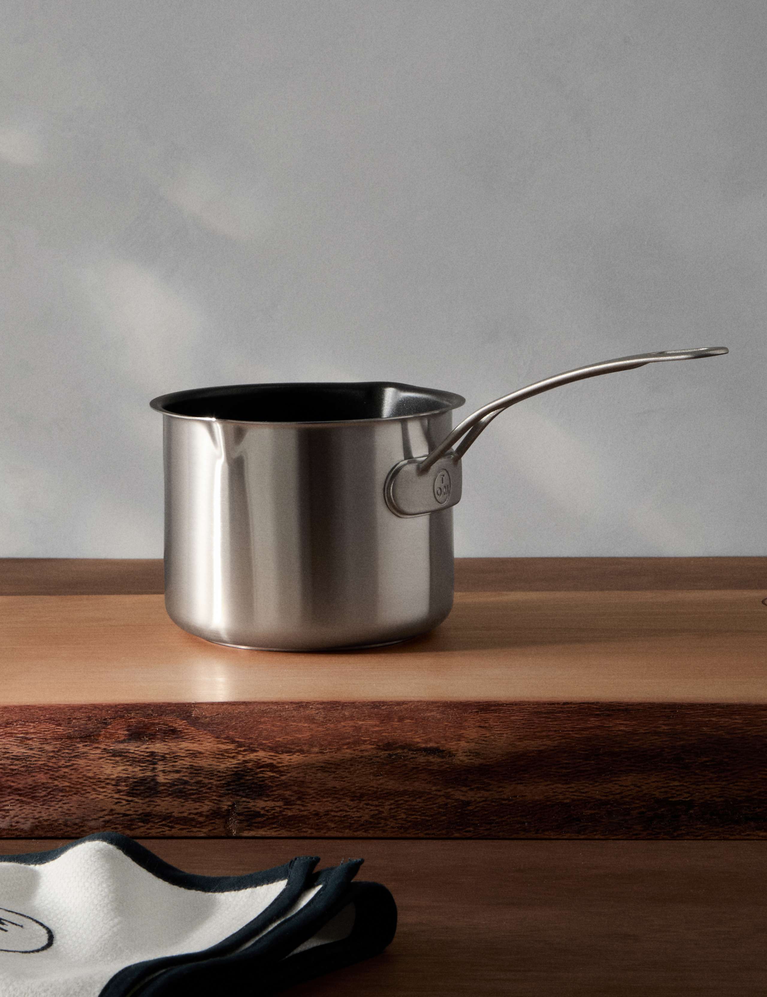 M&S stainless steel milk pan from Tom Kerridge, imported from the UK