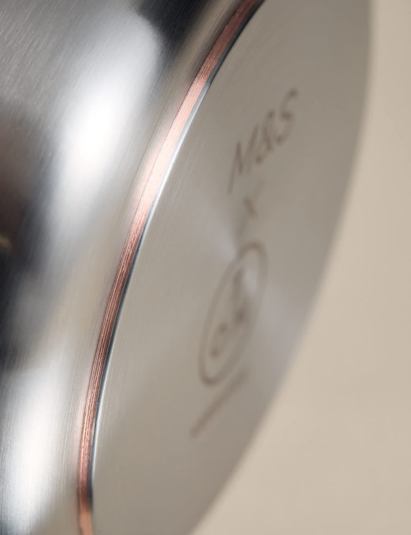 M&S stainless steel milk pan from Tom Kerridge, imported from the UK