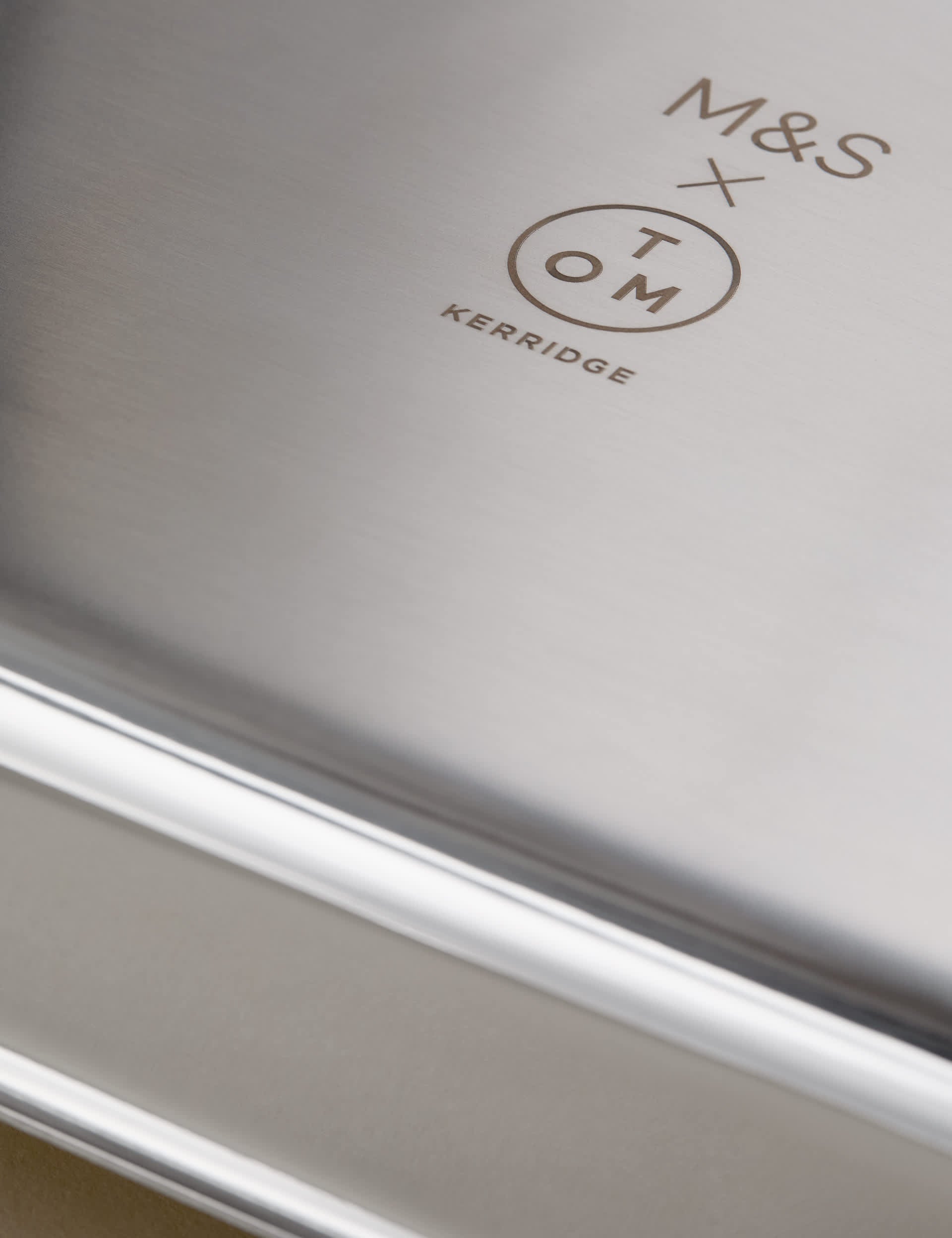M&S stainless steel roasting tray (British brand)