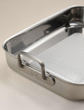 M&S stainless steel roasting tray (British brand)