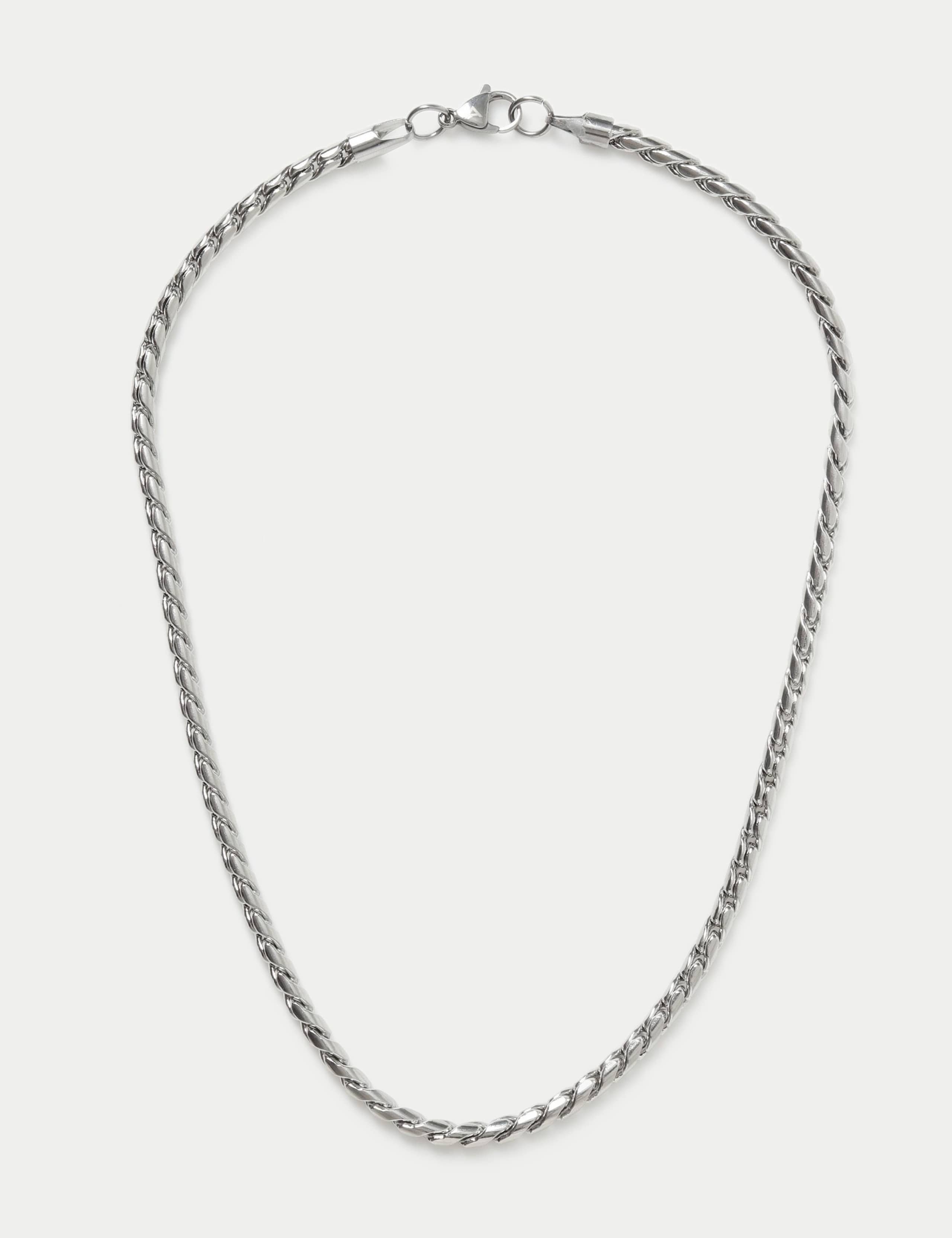 Stainless steel rope chain necklace (British brand)
