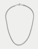 Stainless steel rope chain necklace (British brand)