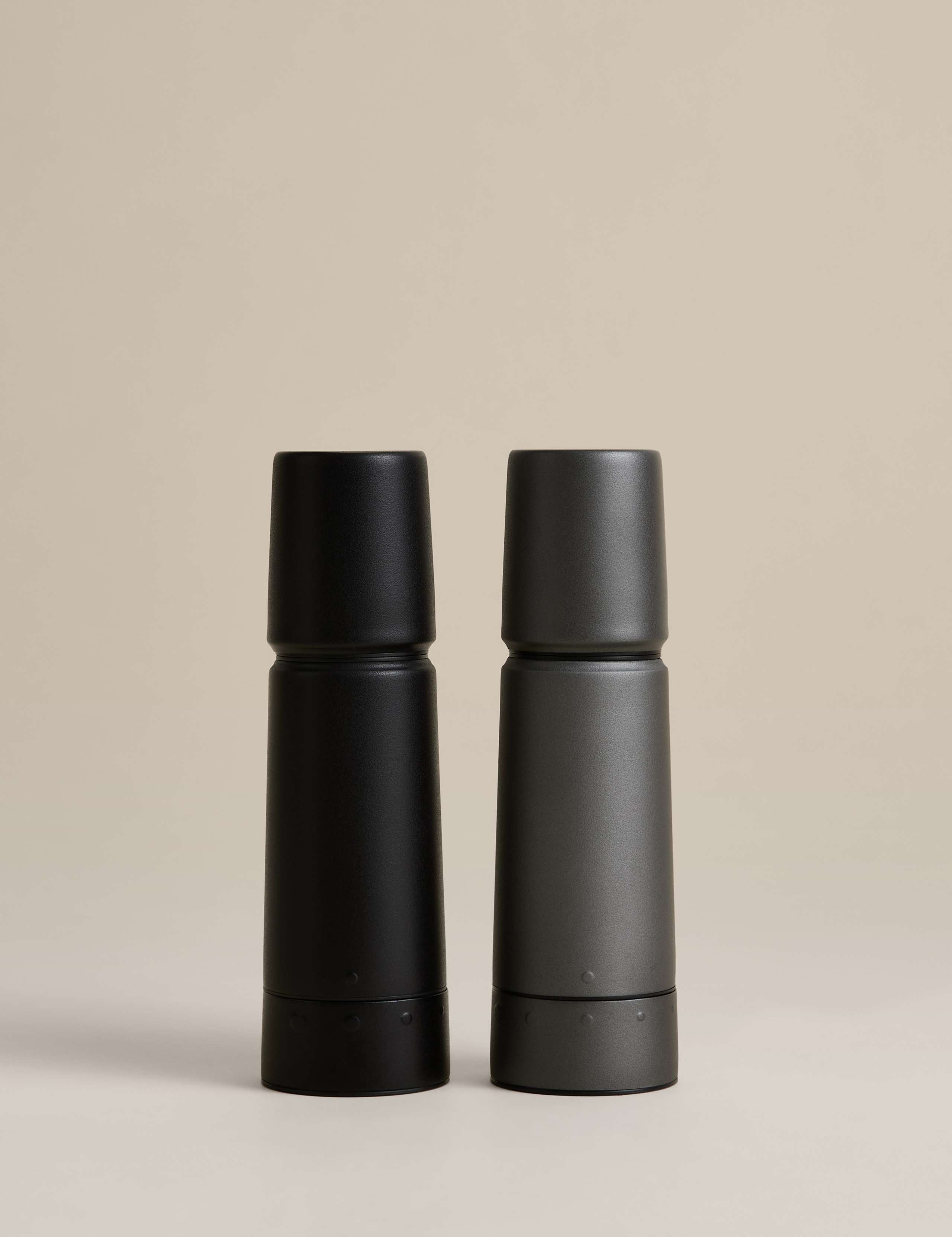 M&S stainless steel salt and pepper mills, imported from the UK