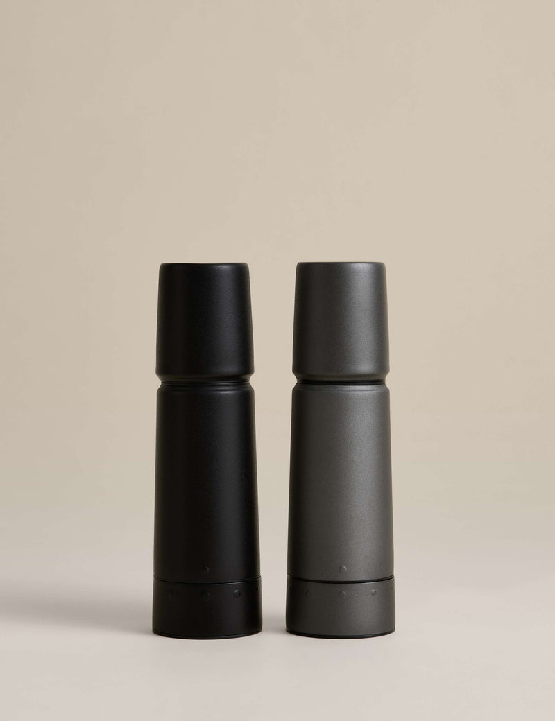 M&S stainless steel salt and pepper mills, imported from the UK