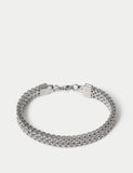 Stainless steel chunky chain bracelet silver tone, imported from the UK