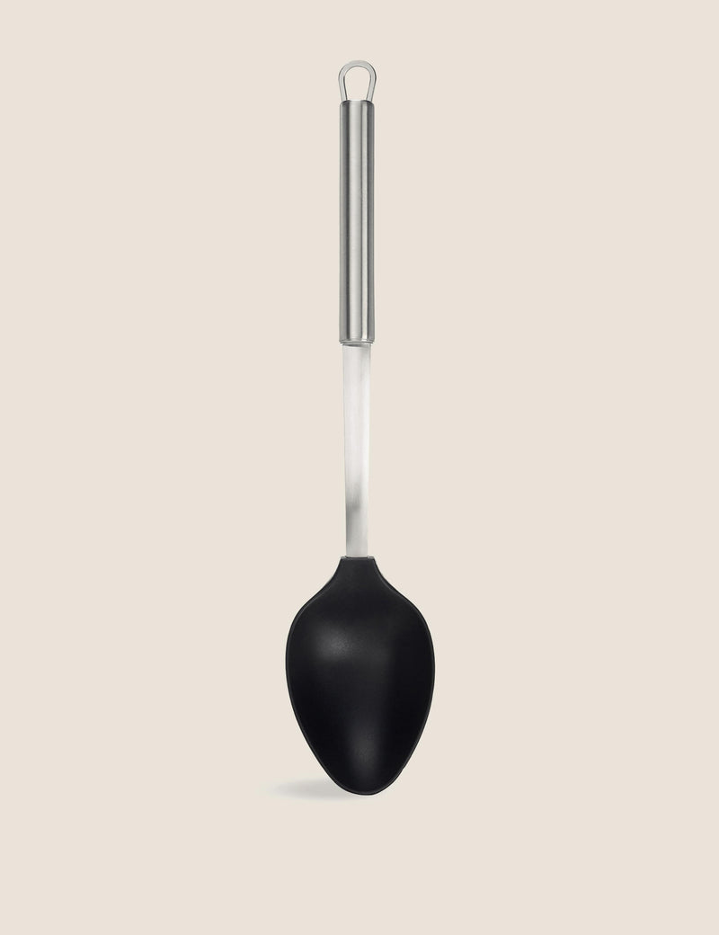 Stainless steel solid spoon (British brand)