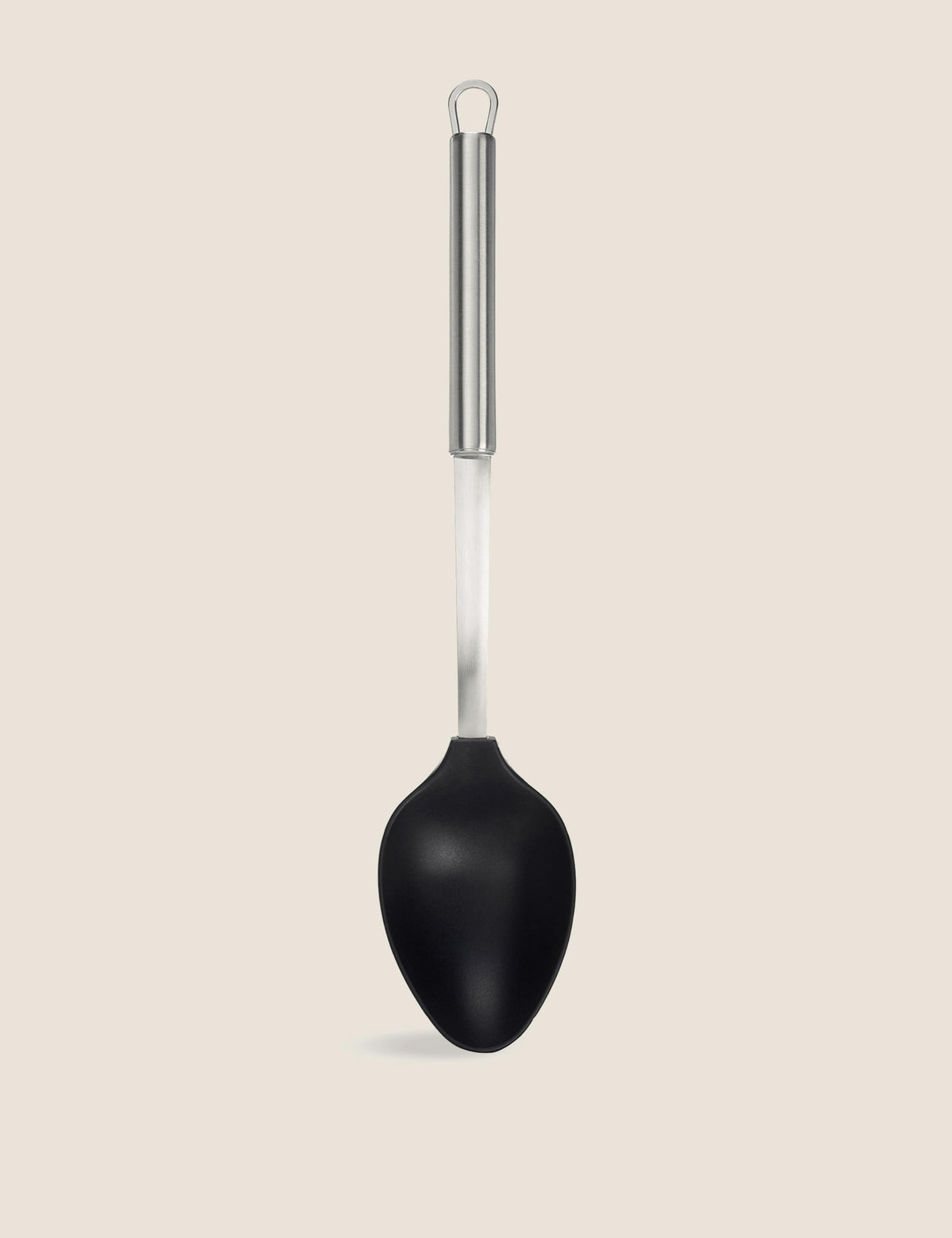 Stainless steel solid spoon (British brand)