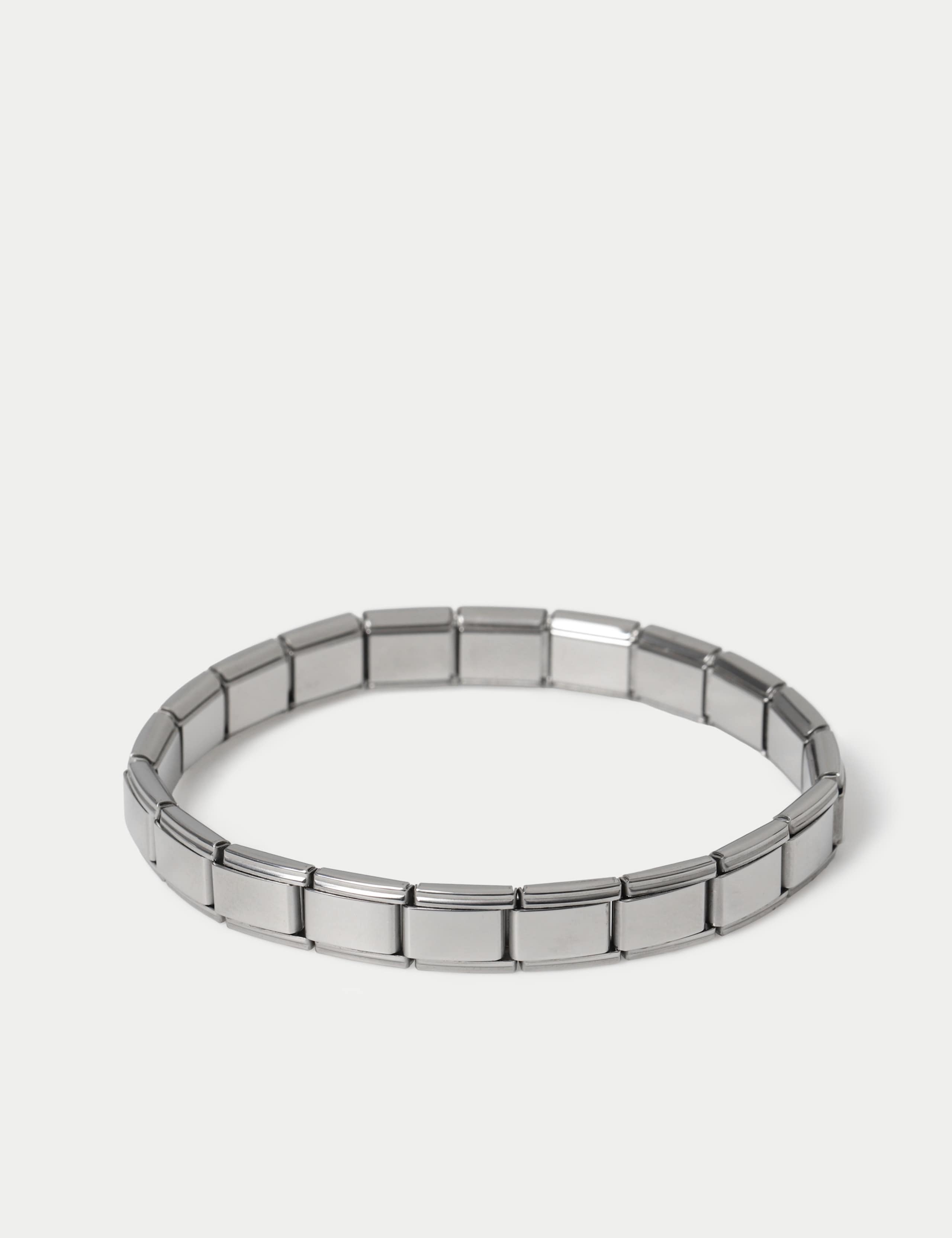 Stainless stretch link bracelet, UK version