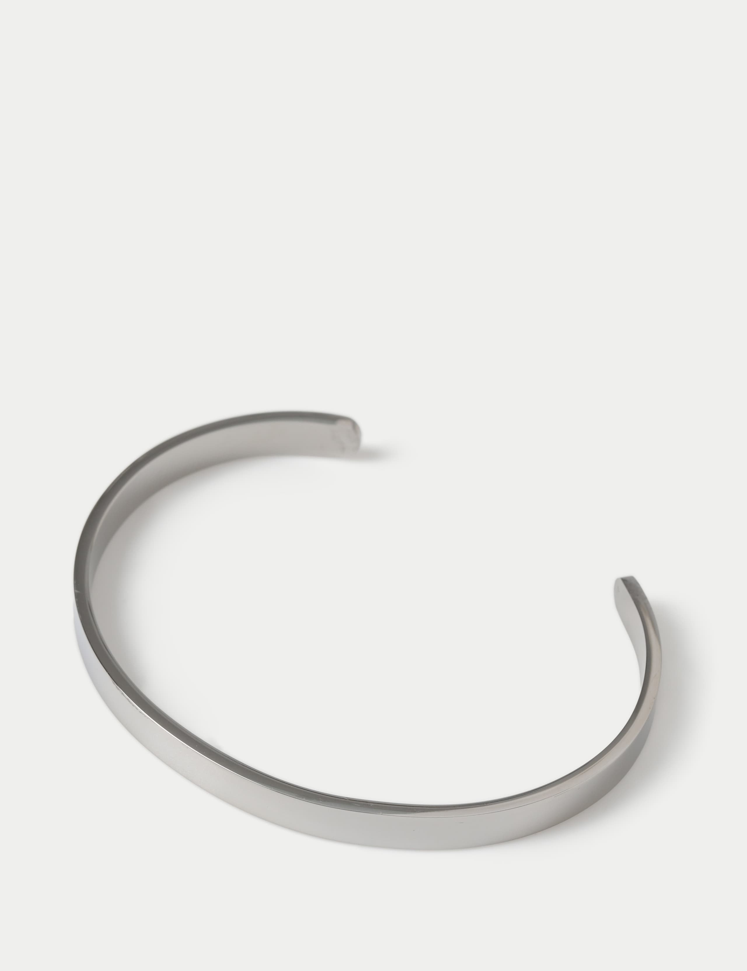 Stainless steel thin cuff bracelet, imported from the UK