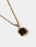 Stainless steel and tigers eye necklace, imported from the UK