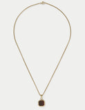 Stainless steel and tigers eye necklace, imported from the UK