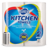 Standard kitchen towel 2 pack with 100 sheets, UK version