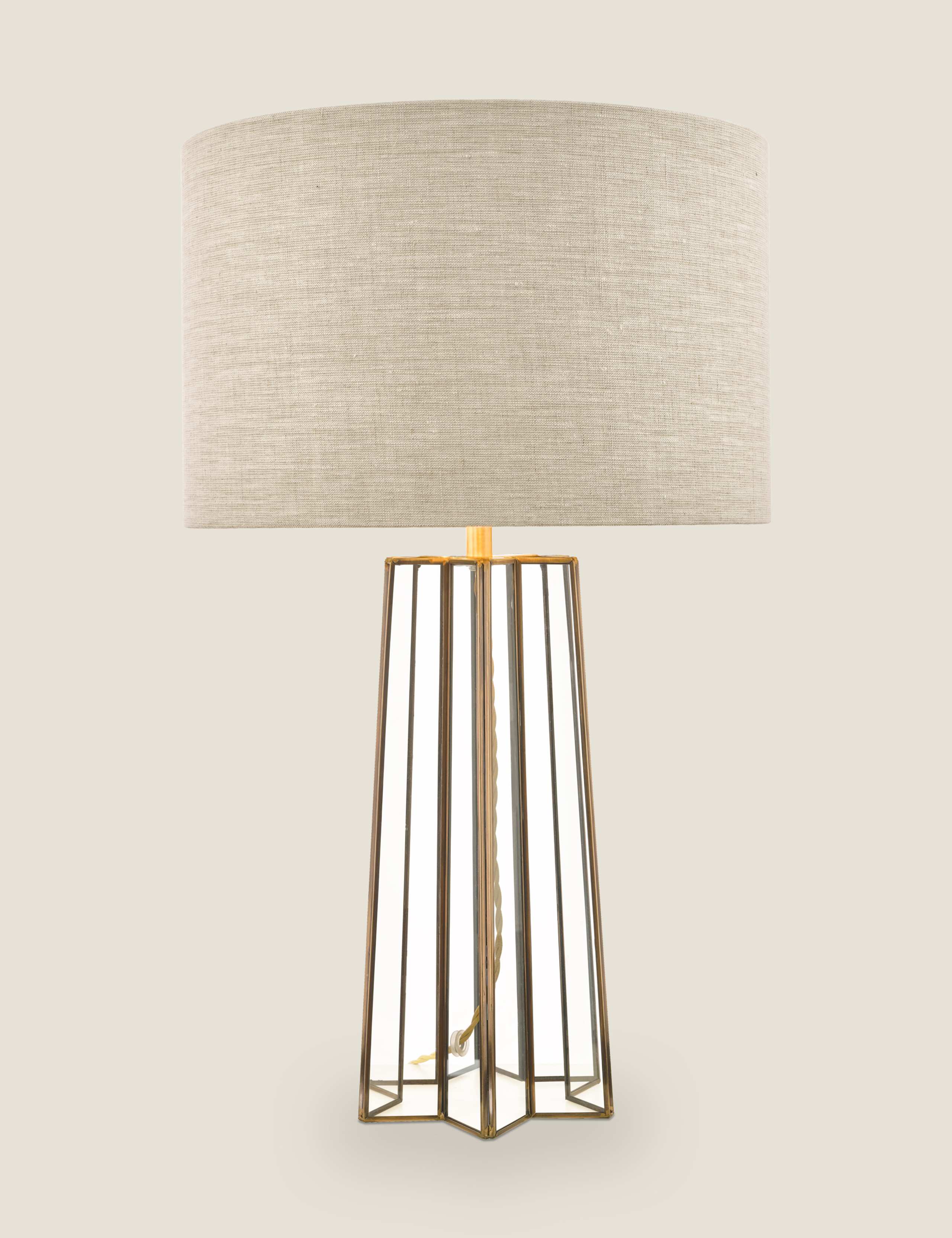 Laura Ashley star glass table lamp, imported from the UK