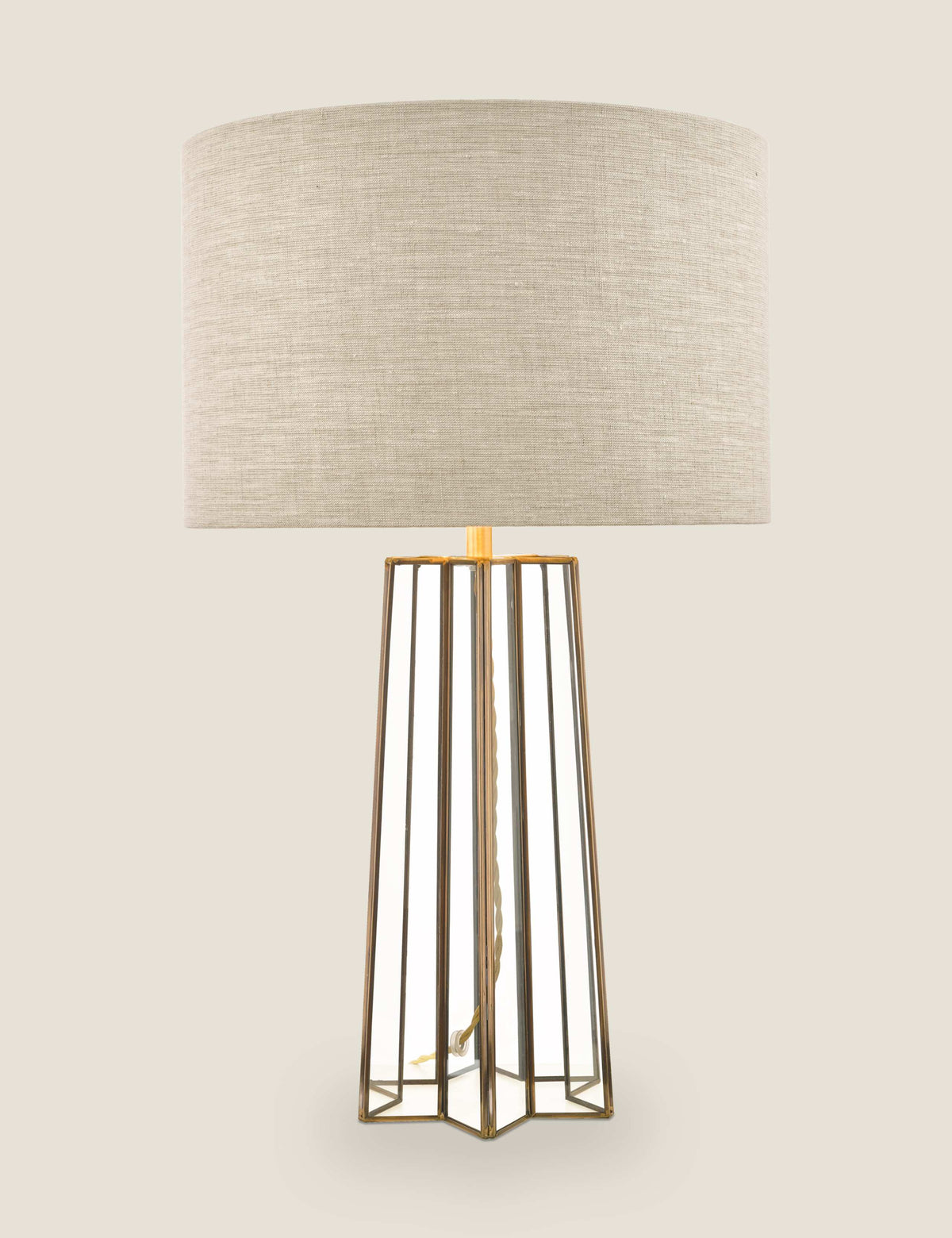 Laura Ashley star glass table lamp, imported from the UK