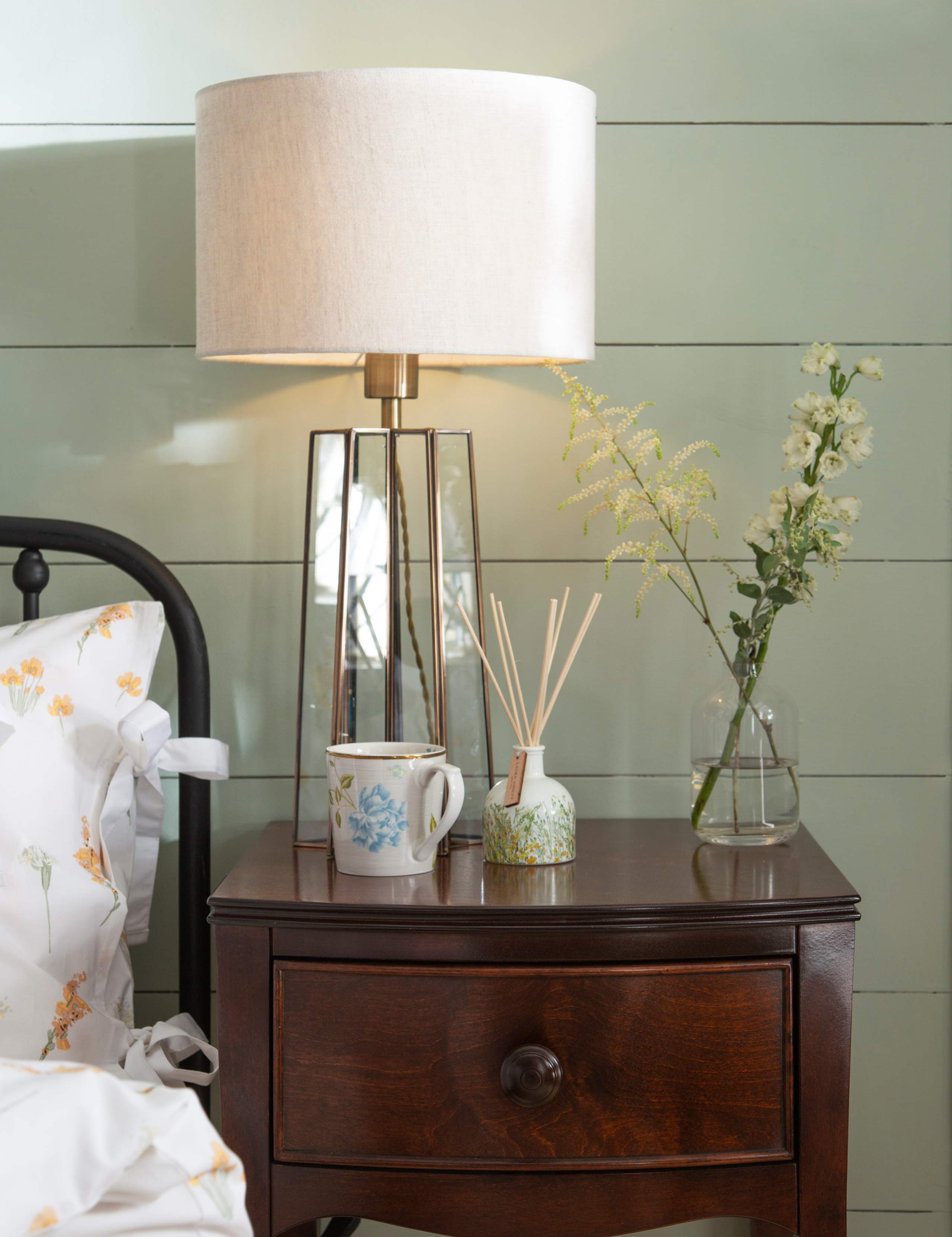 Laura Ashley star glass table lamp, imported from the UK