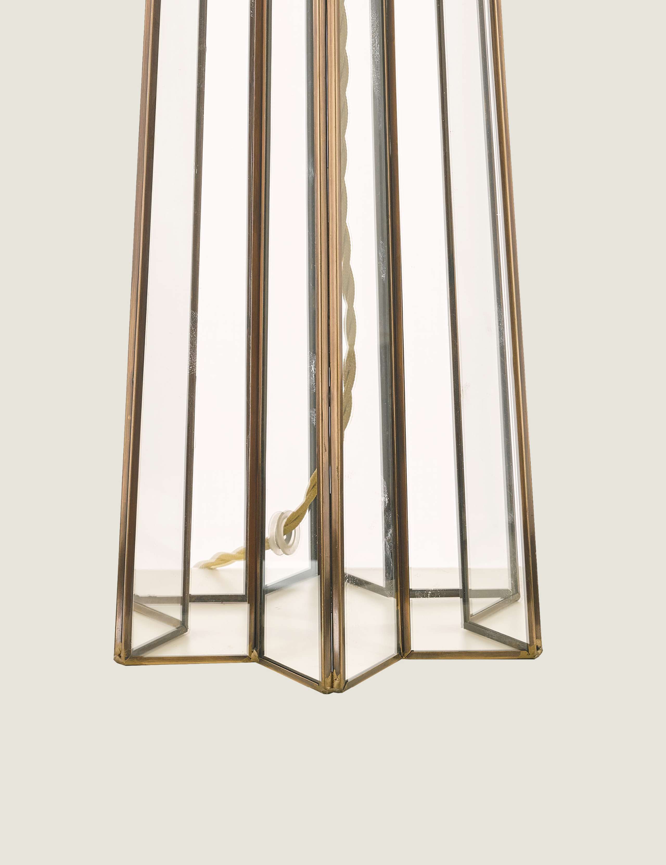Laura Ashley star glass table lamp, imported from the UK