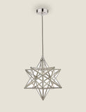 Laura Ashley star pendant light with glass detailing, imported from the UK