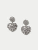 Marks and Spencer statement embellished heart earrings, UK version
