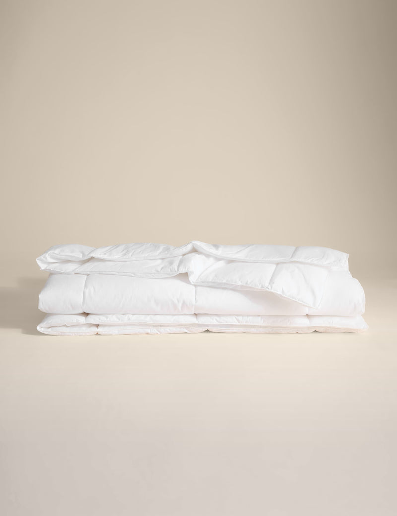 Stay Cool 6 Tog duvet with cotton cover and polyester fill (British brand)